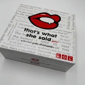 That's What She‎ Said Game Adult Party Twisted Innuendos Card Game